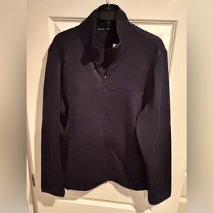 Perry Ellis Men’s Full Zip Jacket XL Navy Blue NWT Lightweight